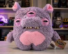 ZURU 18 Inch Fuggler Bottomous Potamus Chunky Fuggs 3 Eye Purple Plush NWT UGLY 