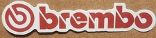 Brembo die-cut sticker decal automotive brake discs rotors hardware