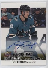 2021-22 Upper Deck Credentials Rookie Arrivals Lane Pederson #RA-48 Auto RC