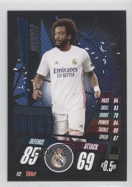 2020-21 Topps Match Attax UEFA Champions League International Icons Marcelo yv5