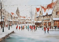 Charmant village d'hiver