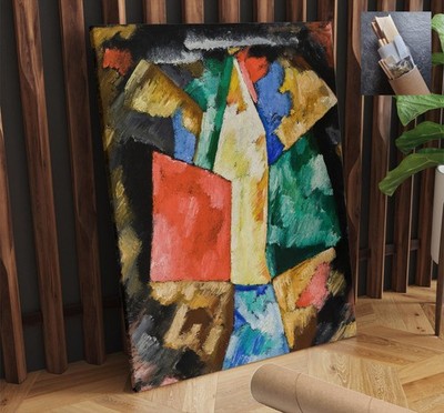 Ism Marsden Hartley USA Ionen Blau Gelb Grün LEINWAND WANDBILD 22x30 Zoll