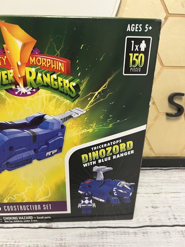 Mighty Morphin Power Rangers-Blue Dinozord Construction Set-150 Pcs Hasbro - Picture 3 of 6