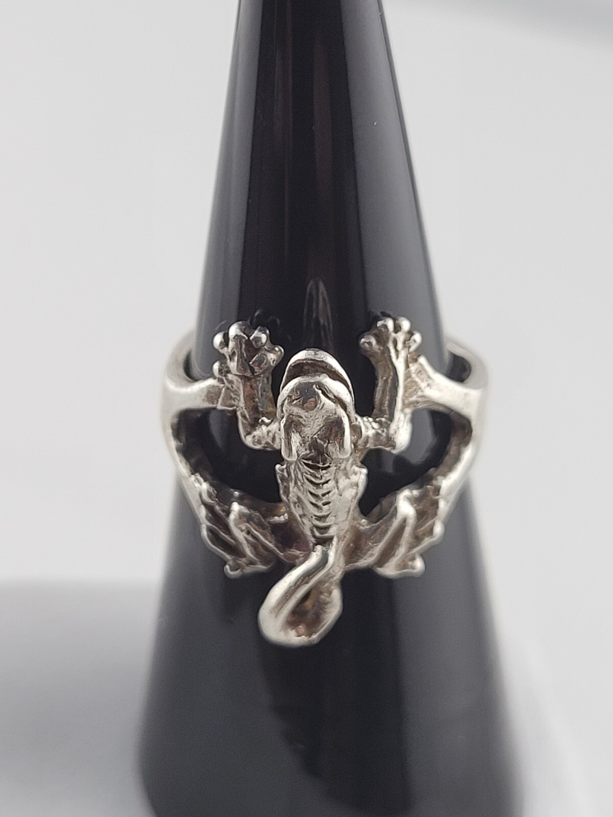 Sterling Ring 925  Lizard Shape Artisan Handmade … - image 8