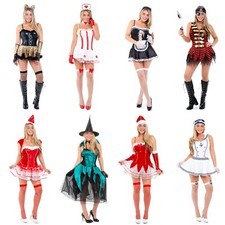 Womens Ladies Adult Fancy Dress Sexy Halloween Hen Party Costume