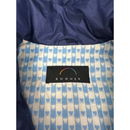 Vintage Bogner Patterned Ski Jacket Blue Embroidered Size US12 - Picture 9 of 10