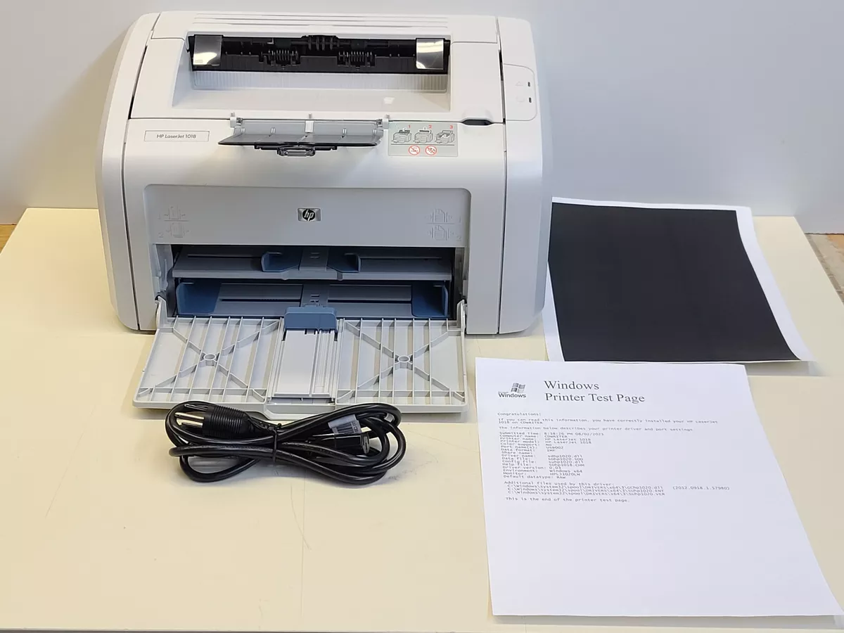 HP LaserJet 1018 USB Laser Printer 4003 Page Count + NEW Toner.