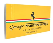 Ferrari Garage Francorchamps Metal Sign