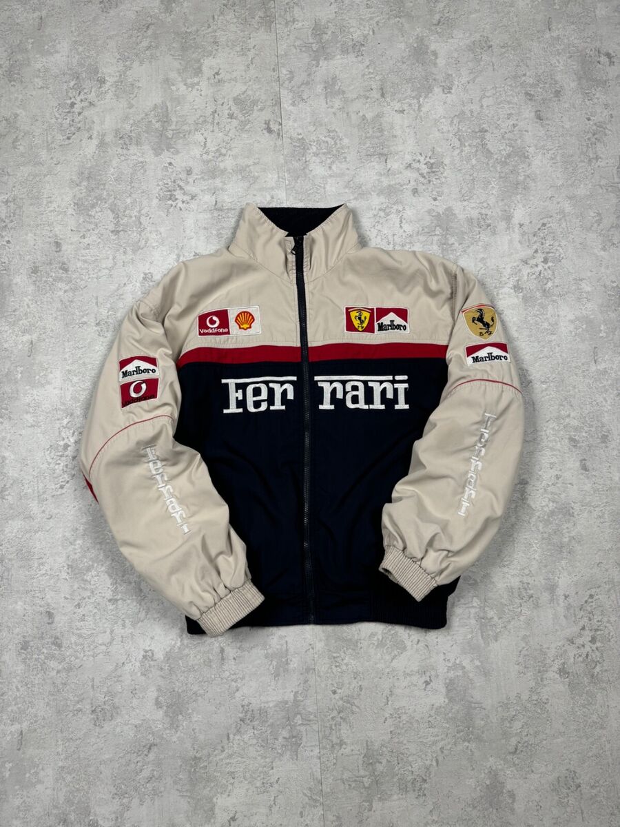 RARE Vintage Ferrari Racing Bomber Jacket Michael Schumacher RARE Vintage Ferrari Racing Bomber Jacket Michael Schumacher