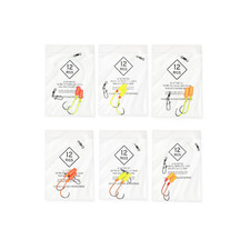 6 Pack 'Sand Flea' Pompano Surf Fishing T-Knot Rigs Color Matched Hooks