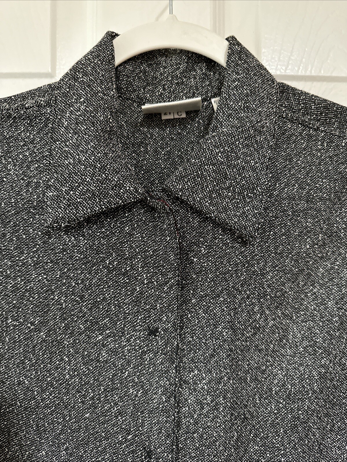 CHICO’S JACKET SNAP BUTTON FRONT - POCKETS - BLAC… - image 3