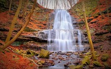Landscape nature waterfall Custom Gaming Mat Desk