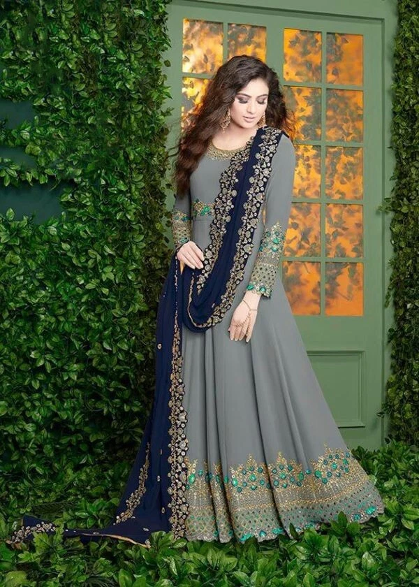 Indian plazzo gown salwar kameez women suit women dhoti Designer kurti  pakistani | eBay