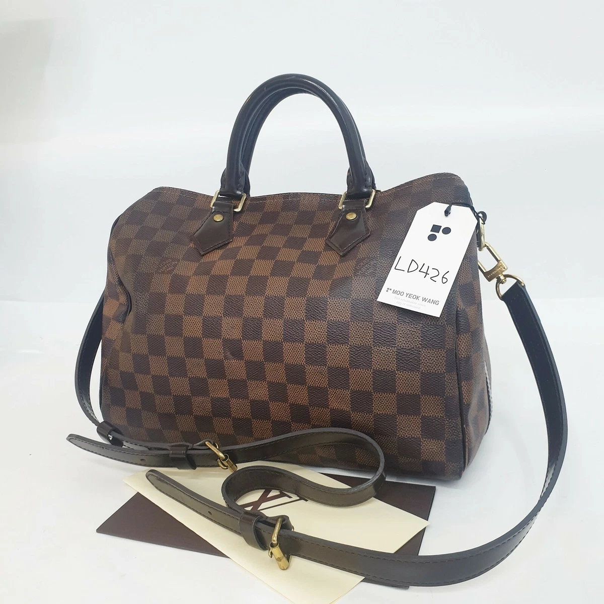 louis vuitton speedy 30 bandouliere damier ebene