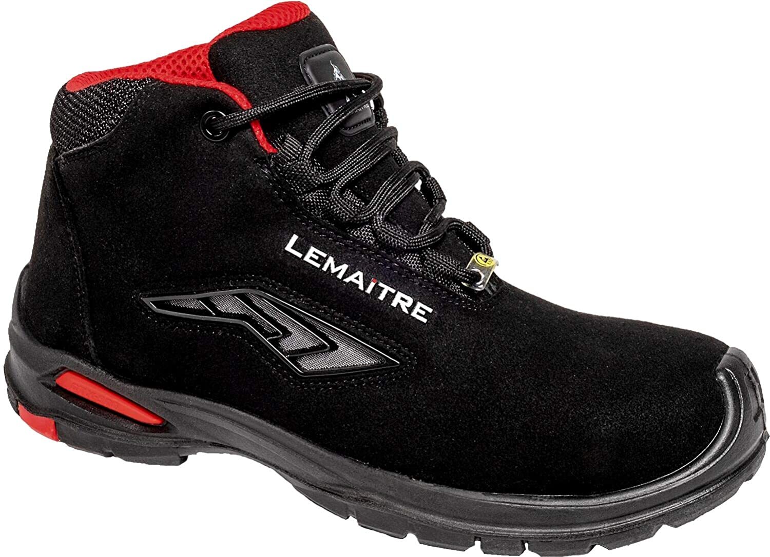 Mens Black Steel Toe Work Trainer Boots Size 6 to 12 UK HIKING RILEY