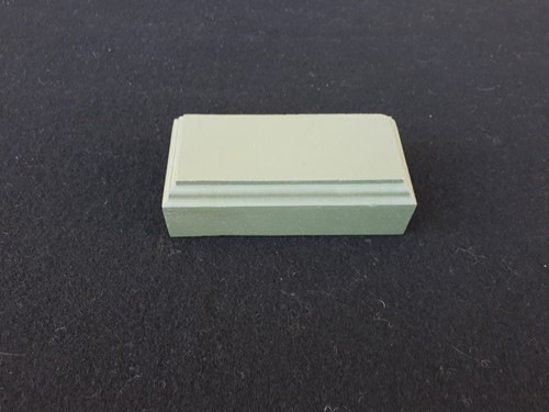Socle En Bois Peint Couleur Cuivre - 6x4 Cm Hauteur 3 Cm - Pour Figurines Et Maquettes