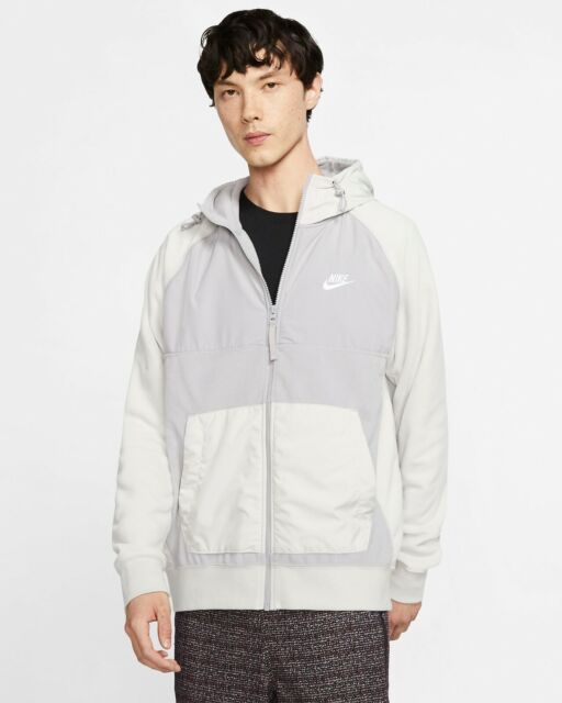 Nike Sportswear Winterized Fleece Full-Zip Hoodie Cream Gray BV3592-059