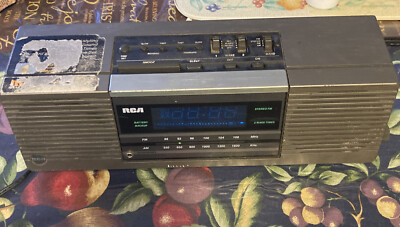 Vtg Rca Model Rp-3822 Digital Stereo Alarm Clock  Two Wake Up Times Snooze Used