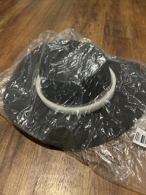 NWT J. Crew Contoured-crown straw boater hat M/L | eBay display picture 2