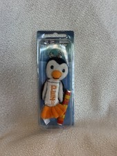 PEZ PLUSH PENGUIN ORANGE KEYCHAIN DISPENSER NEW