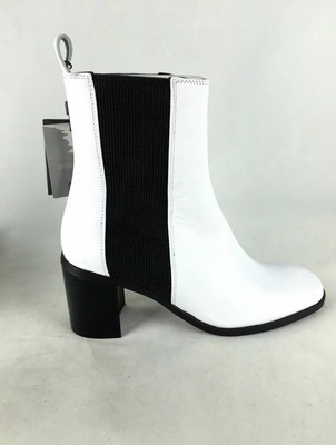 zara white ankle boots