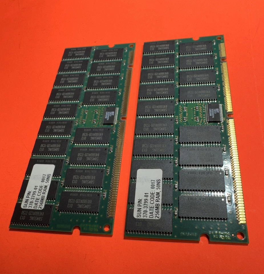 X7039A 512MB Kit - 2x 370-3799 256MB DIMMs - TESTED Sun Ultra 10 Workstation - Image 4 of 4