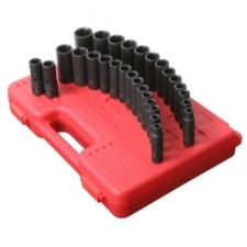 Sunex 5153dd 29 Piece 12 Drive 6 Point Sae And Metric Deep Impact Socket Set