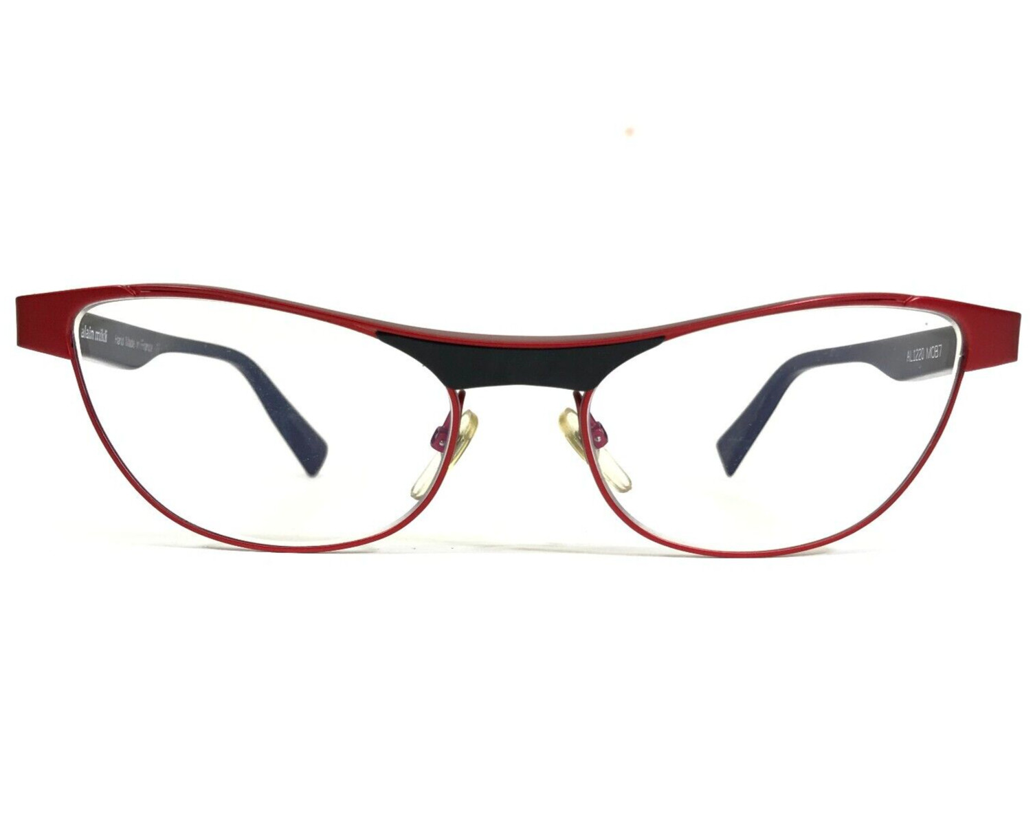 Оправа для очков Alain Mikli AL1220 MOB7 Черная матово-красная с пленкой для кошачьих глаз 53-18-135