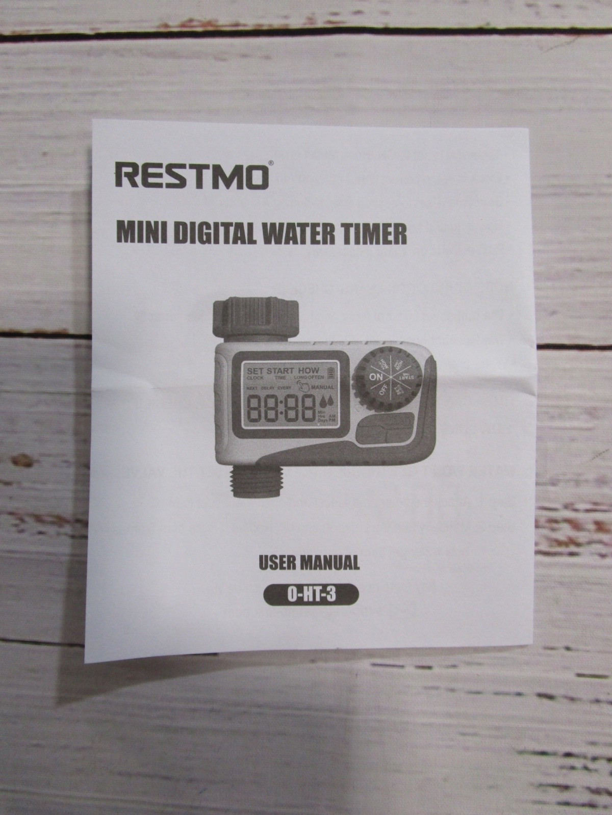 RESTMO Mini Digital Water Timer 3/4" NH Model 0-HT-3 New In Box