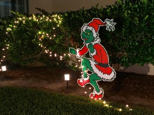 2 Sided On Sale Grinch Stealing The Christmas Lights Yard