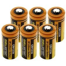 6pcs CR123 2/3A 3V Exell Lithium Batteries DL123A2 DL-123  DL-123AB  DLCR123