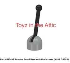Lego 2x 4592c02 Light Gray Antenna Small Base with Black Lever 6940