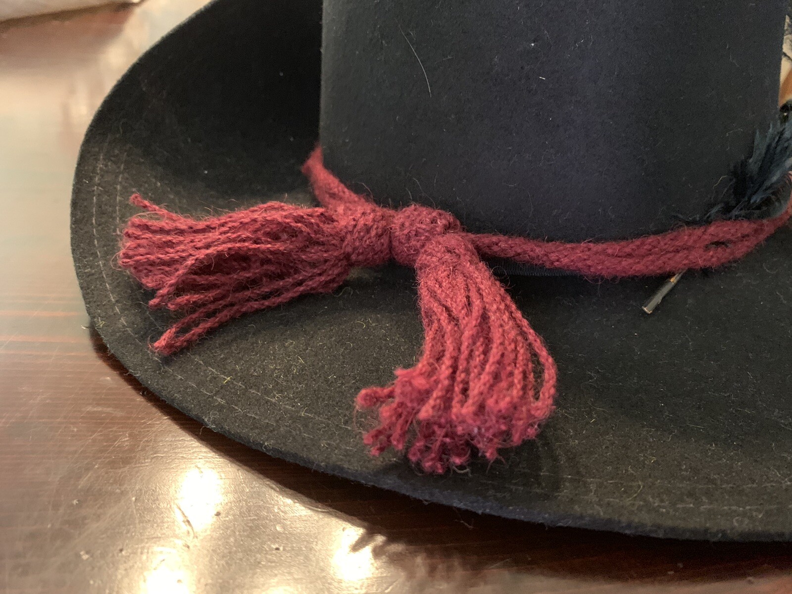 Red Codro Wool Cap Civil War Union Army Dark Red/Wine Wool ORDINANCE Hat Cord - NEW ...