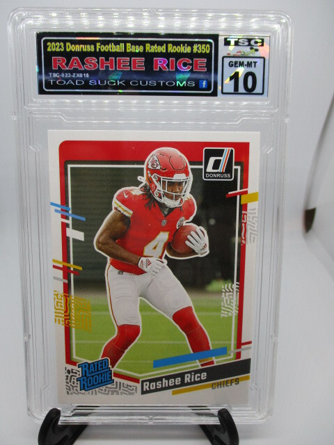 2023 Donruss Football Rated Rookie Rashee Rice #350  Graded TSC10