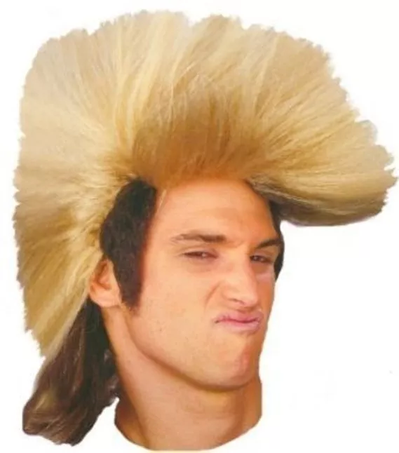 Skunk Mullet Adult Wig One Size Halloween Costume Trump Fieri