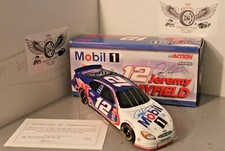 2000 Jeremy Mayfield Mobil 1 1/24 Action Black Window Bank Diecast Autographed