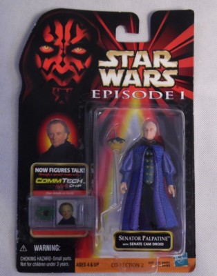 Star Wars Episode 1 Senator Palpatine w/Senate Cam Droid action figure  NEW