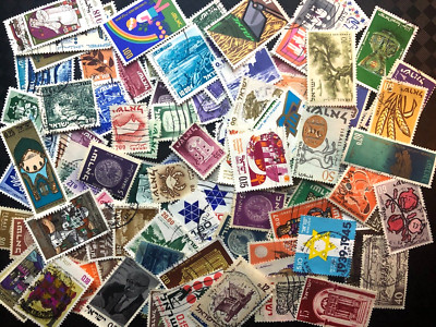 Israel Stamps 100 all different, postally used off paper | eBay UK