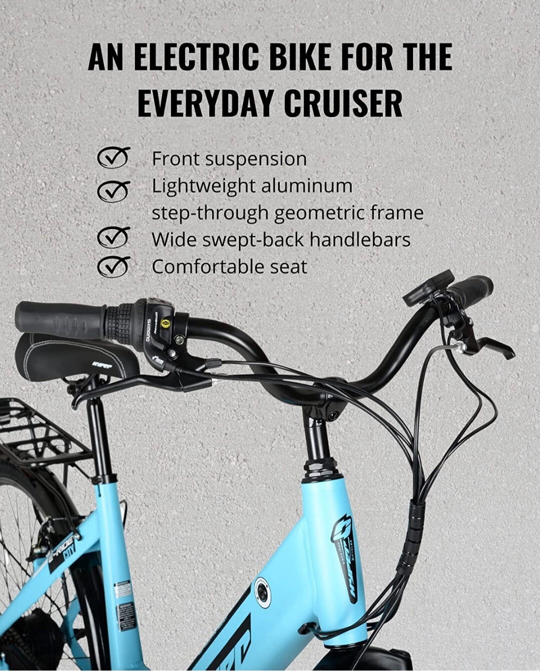 Hyper ERide 700C 36V 250W City Electric Assist Bike Blue