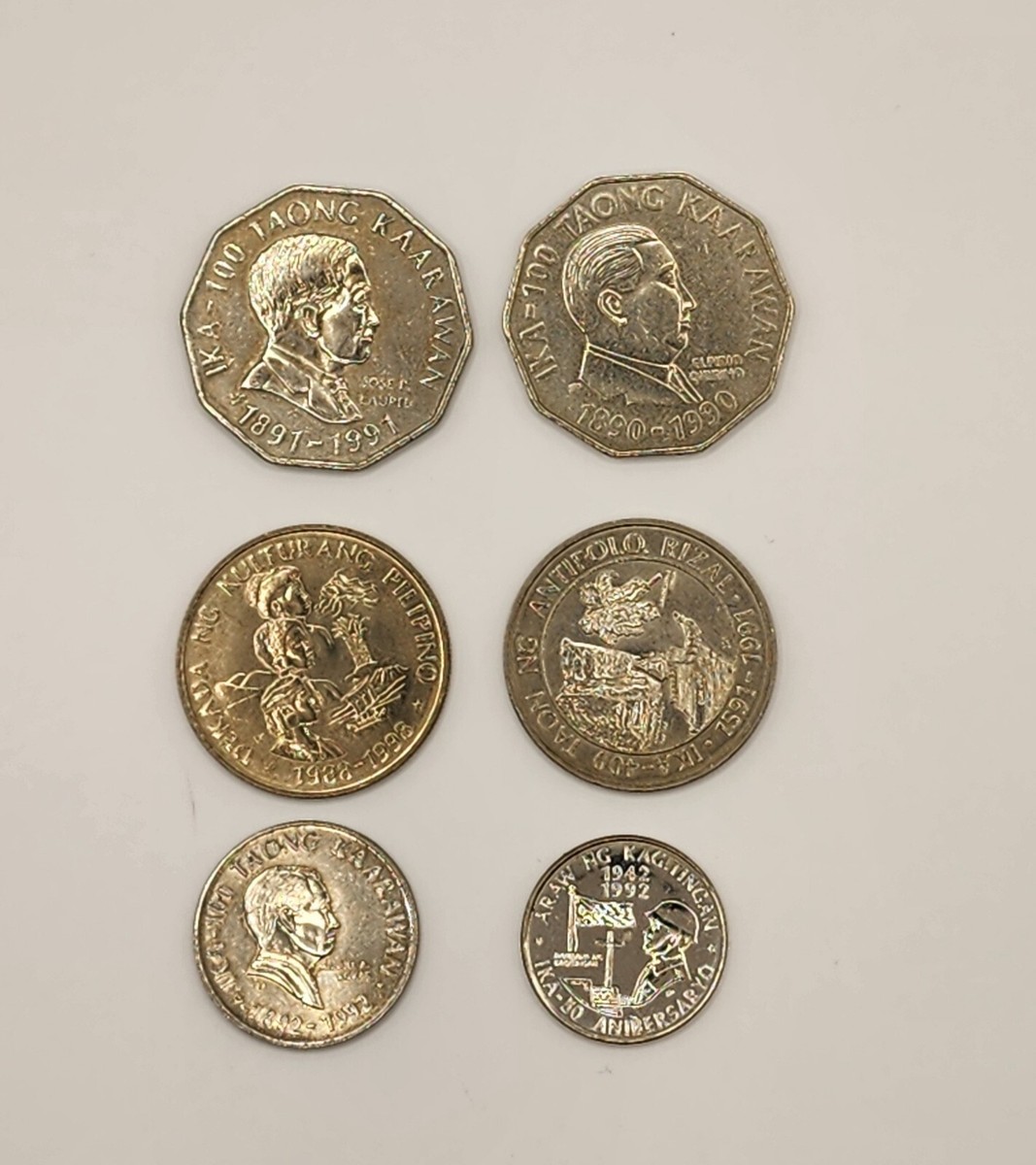 フィリピン セット 未使用 1990-1998 Philippines Coin Set.Complete Commerative Series.Lot Of