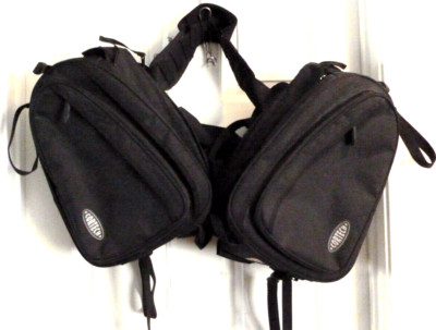 Pair of Cortech Series by Tour Master Saddle Bags Motorcycle Saddlebags Black