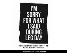 Motivational Home Gym Wall Banner