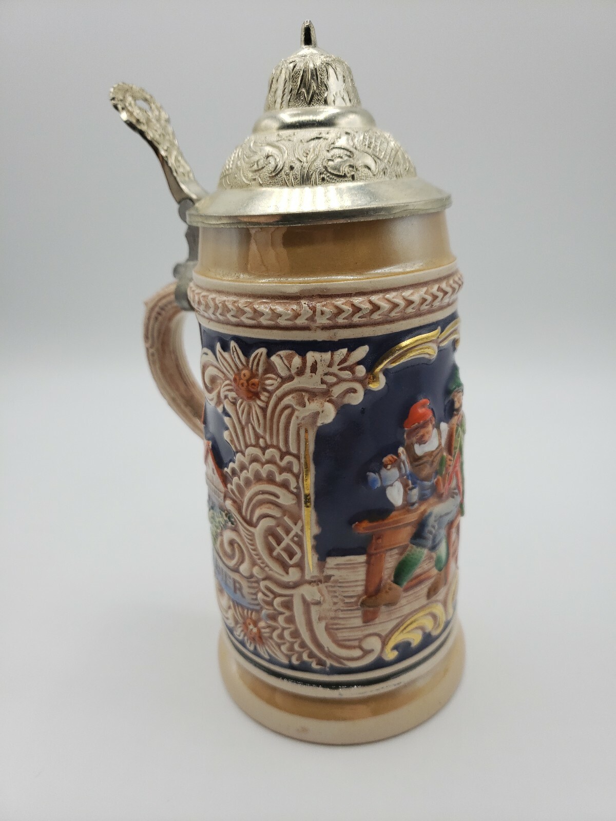 Vintage 66 DBGM German Beer Stein with Lid 7” Tall eBay