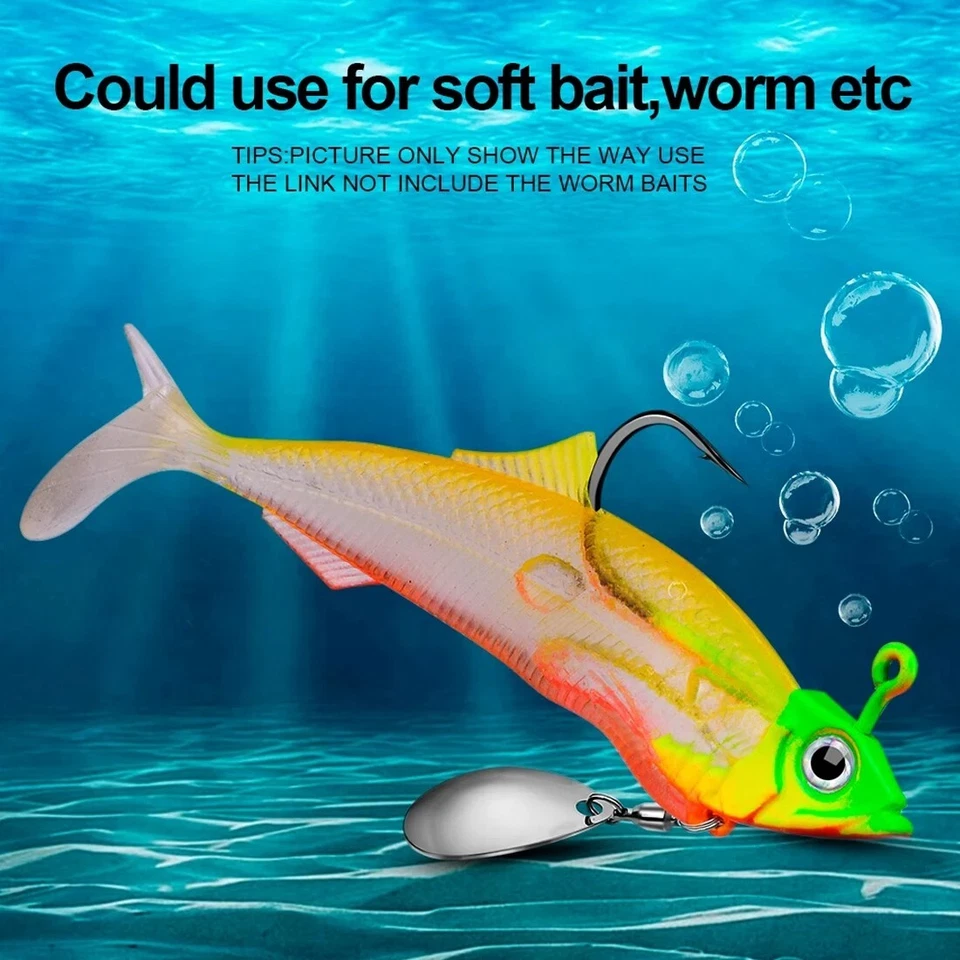 50~200Pcs Jig Hooks 90 Degree Aberdeen Heavy Wire Round Bend DIY Jig Head Tackle - Image 4 of 4