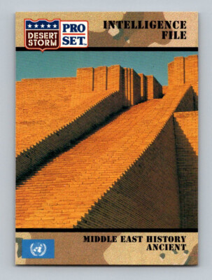 1991 Pro Set Desert Storm Card #143 Intelligence Middle East History - Ancient