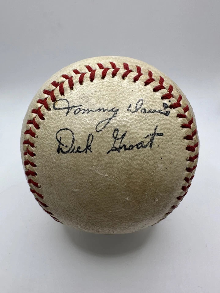 Vintage Horsehide Cover Baseball Mantle, Boyer, Robinson, Spahn, Musial Signed - Image 3 of 4