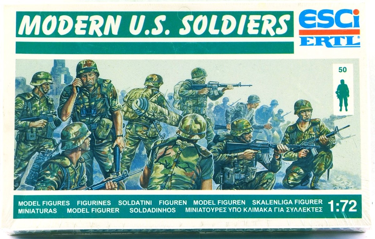ESCI ERTL #239 - 1/72 scale Modern U.S. Soldiers - mint boxed set