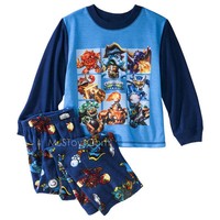 Skylanders Swap Force Boy 2-piece Long-sleeve Soft Comfy Pajama Set Xs/s/m Skylanders Swap Force Boy 2-piece Long-sleeve Soft Comfy Pajama Set Xs/s/m