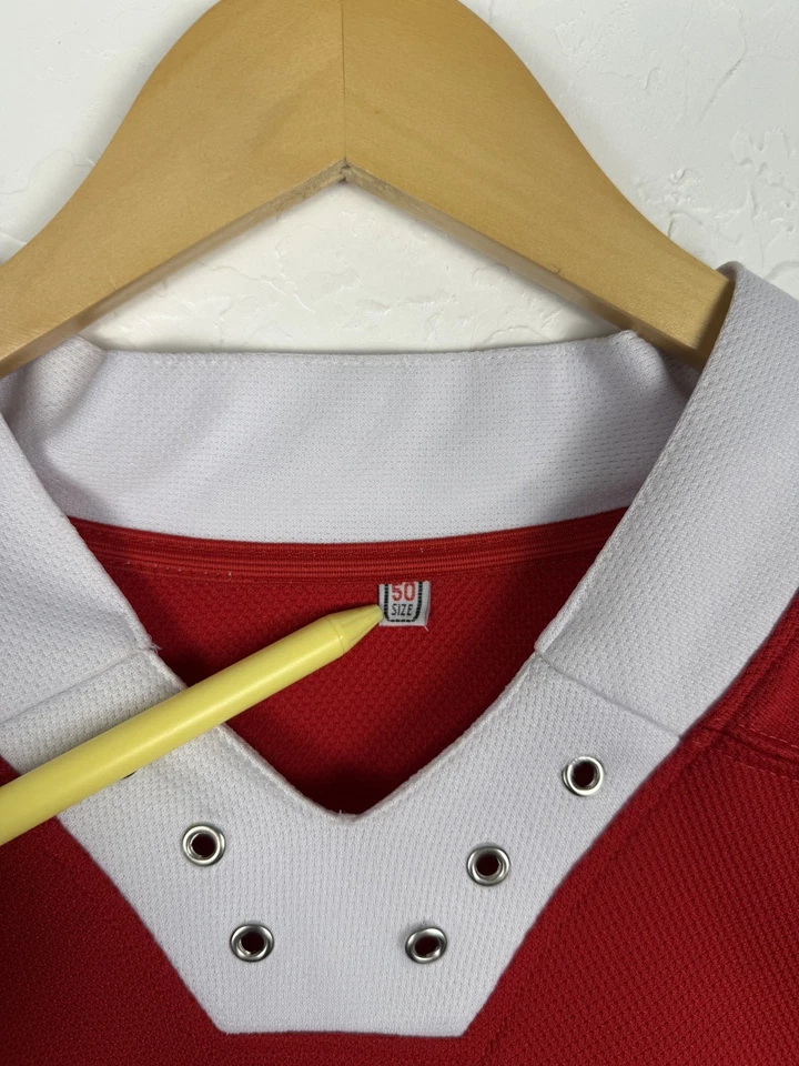 Camiseta de hockey vintage CCCP Unión Soviética #20 Vladislav Tretyak talla 50 Foto 3 de 4