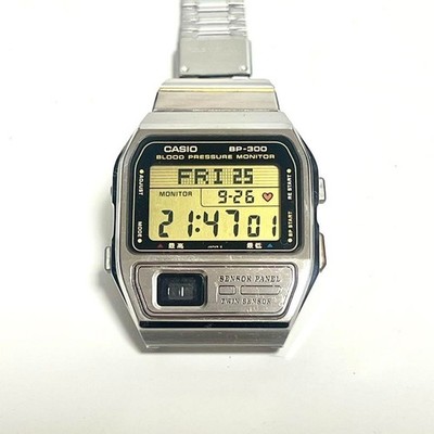 Vintage Casio Bp-300 Blood Pressure Monitor Twin Sensor Made in